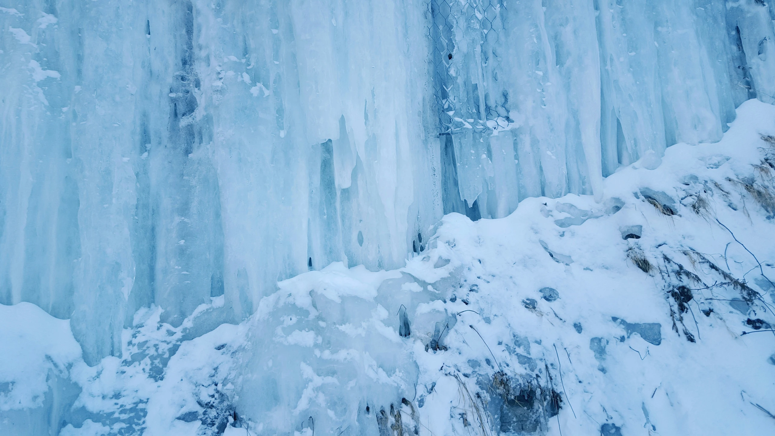 an image of a group of ice formations during winter