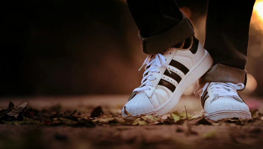 a pair of shoes with low tops are on the ground