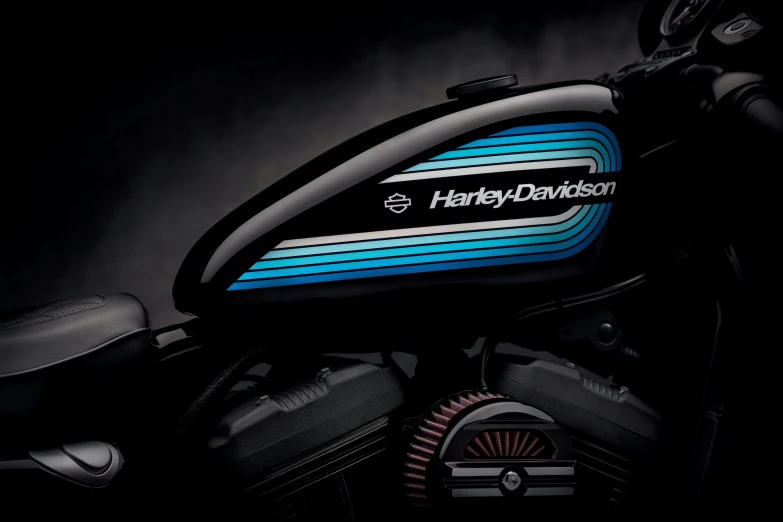 a motorcycle with a harley davidson emblem on it