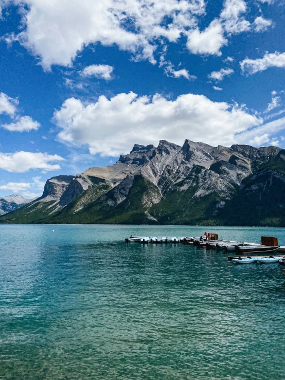 large mountain range towering over an ocean in the mountains