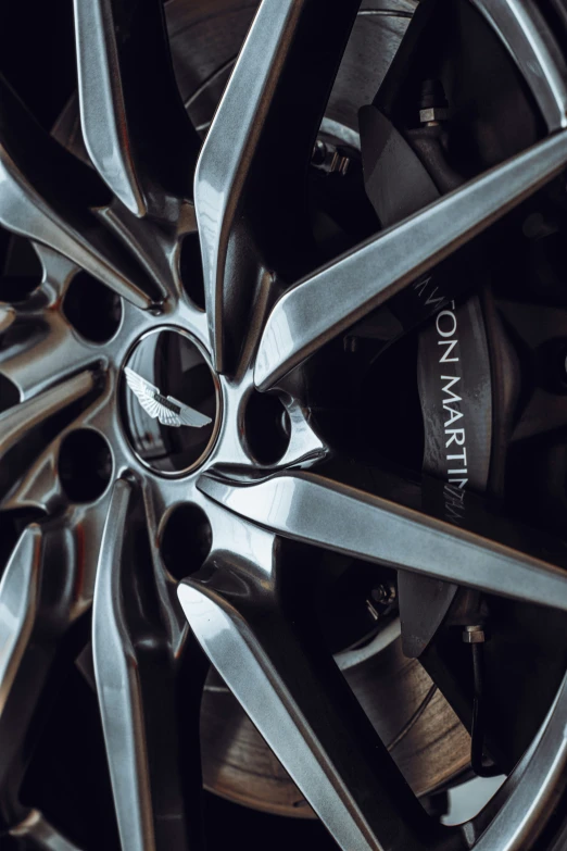 this is a close up view of a wheel on a car