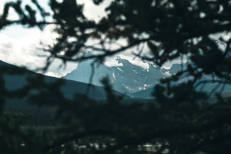 view of snow covered mountains from a distance