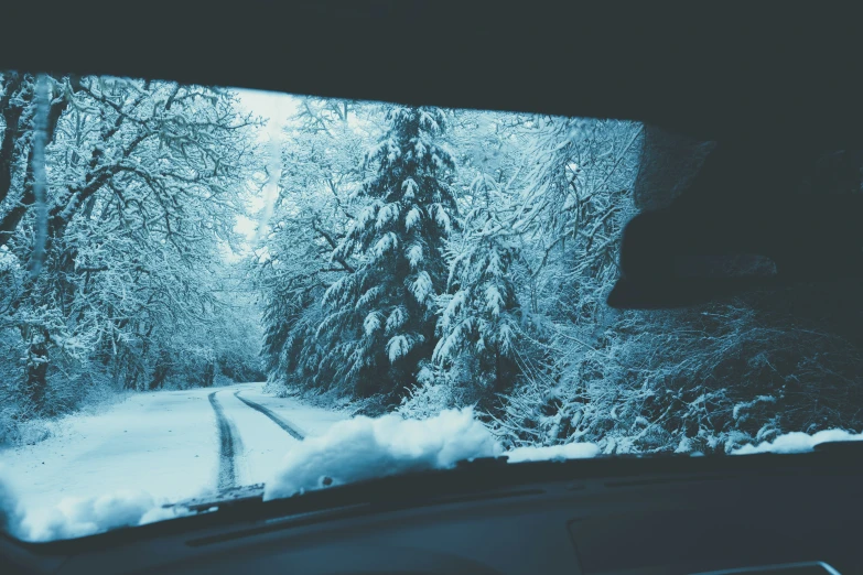 a window that has snow on the ground