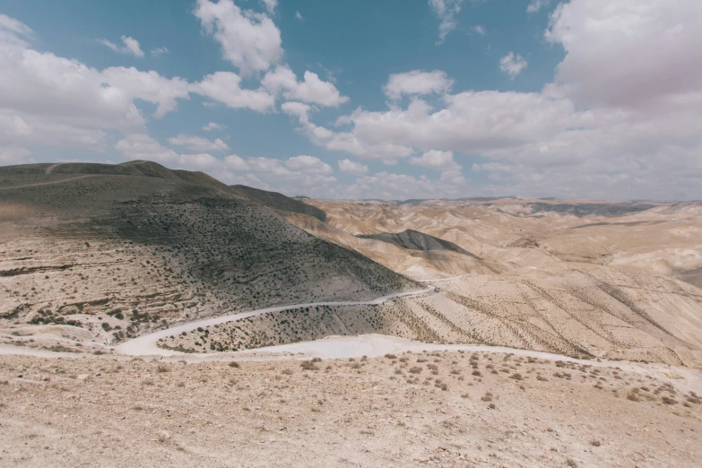 there is a mountain and a sky view from above