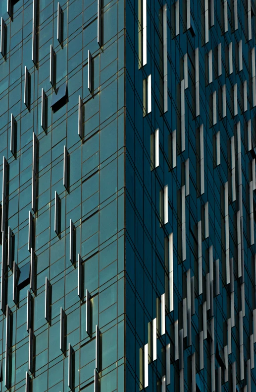 an architectural view of two buildings side by side