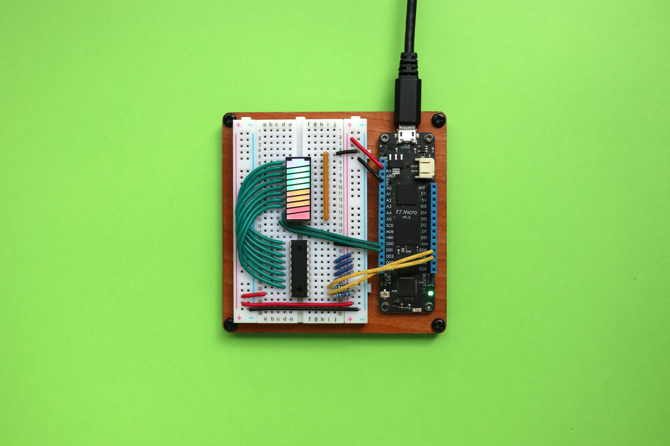 the components attached to the electronic board are being displayed