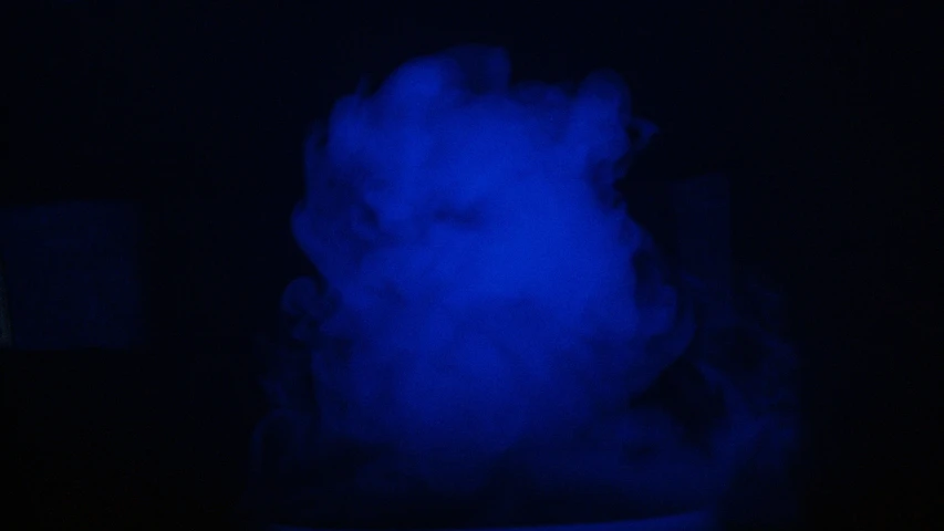blue color lit up in the dark night