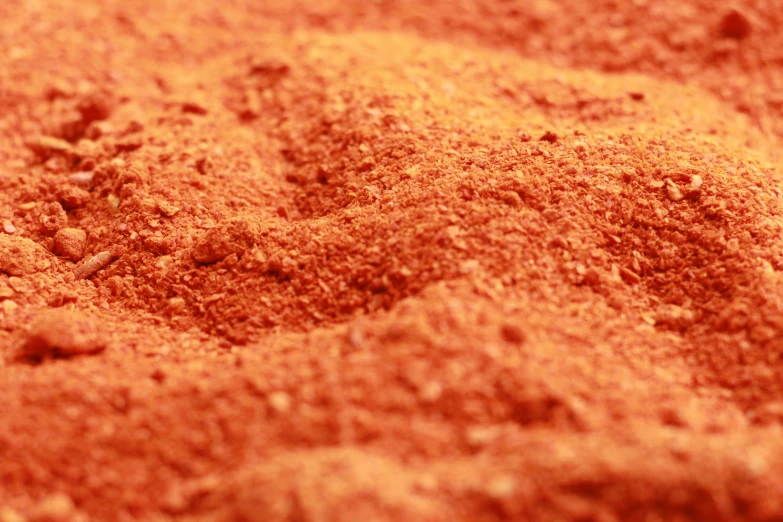 this is a very reddish red sand