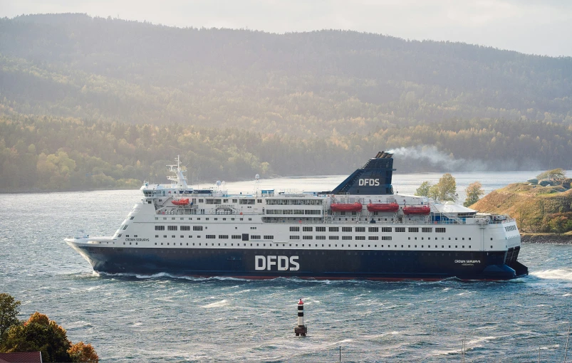 a big cruise ship that is sitting in the water