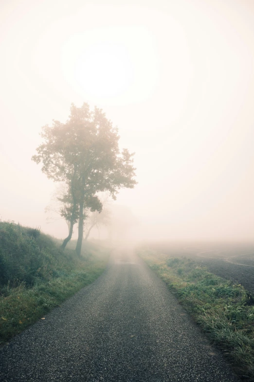 an empty road with no cars on it in the middle of nowhere