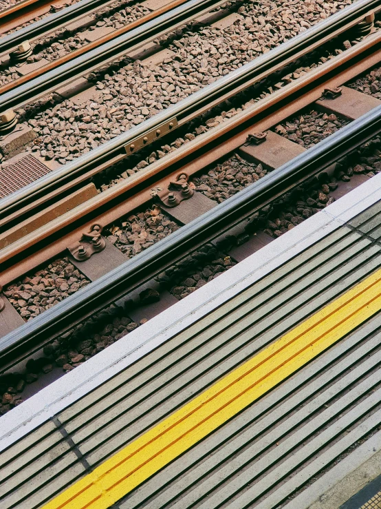 train tracks on different colors and sizes