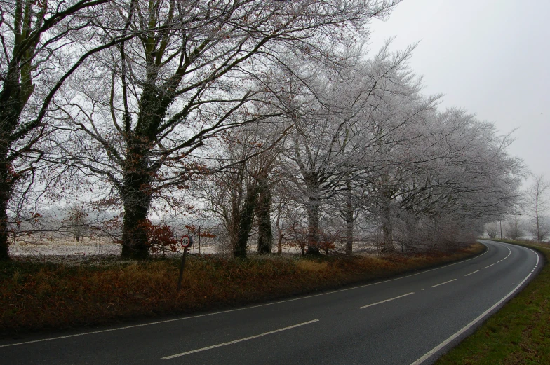 the road is empty except for one person