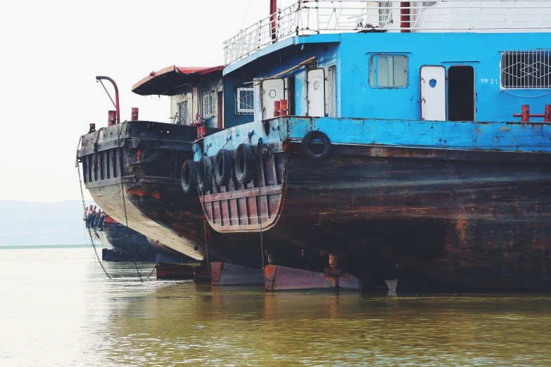 a very large boat in the middle of the water