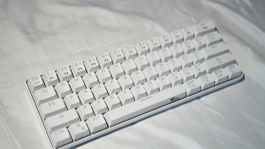 an image of an apple keyboard that is turned on