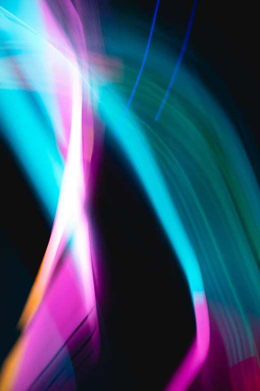 an abstract po of colorful lights on a black background