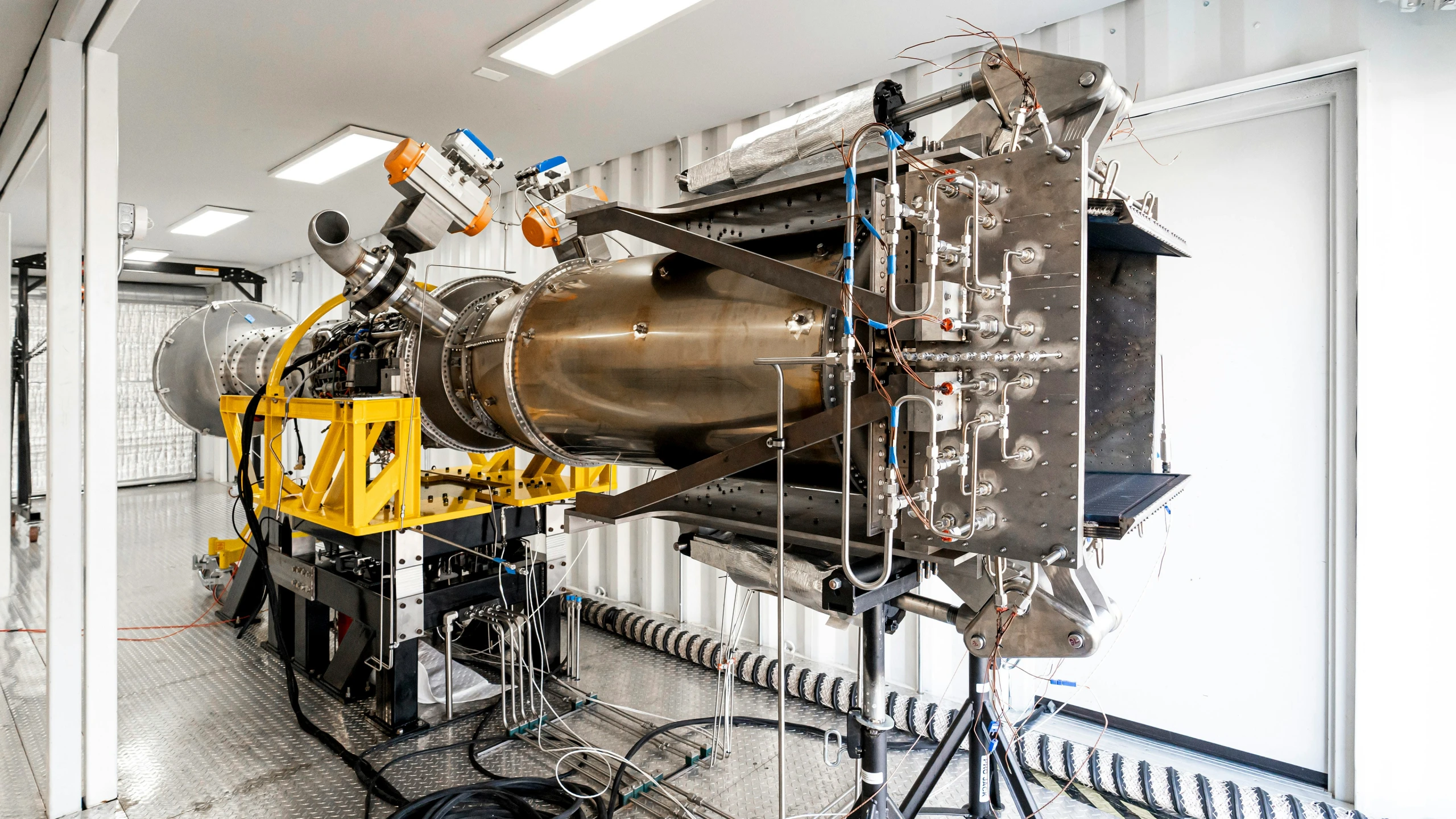 the large industrial engine is ready to be used in the laboratory