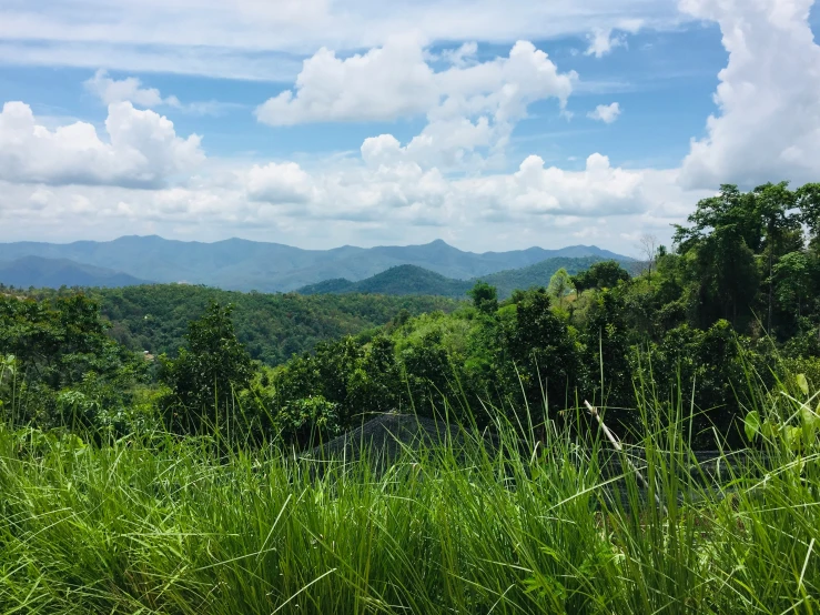 a beautiful landscape of mountains in the distance