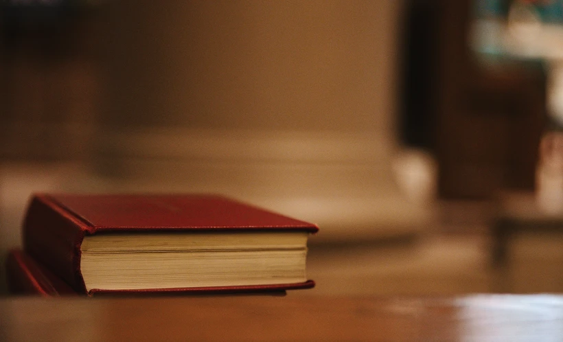 a book that is sitting on a desk