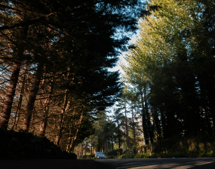 a car that is sitting on the side of a road