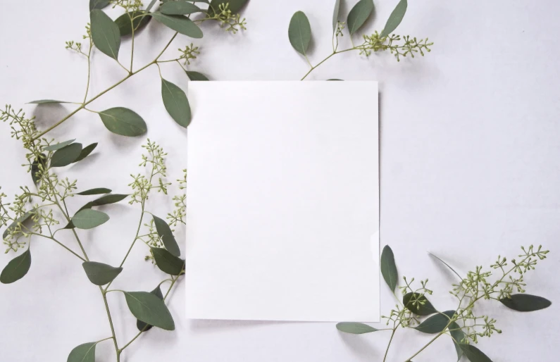 a piece of paper sitting on top of a table