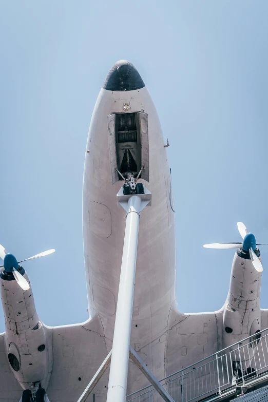 closeup of a large jet that has a turbine