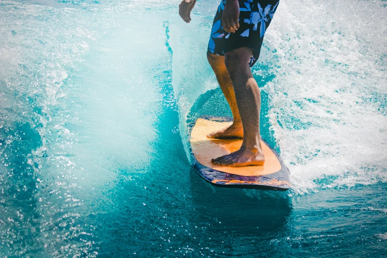 a person that is on a surfboard in the water