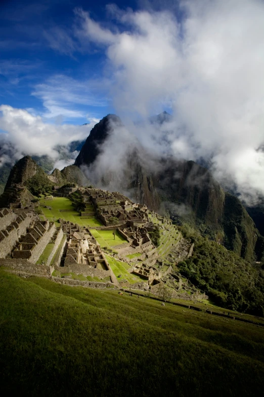 an ancient village is located in the mountains