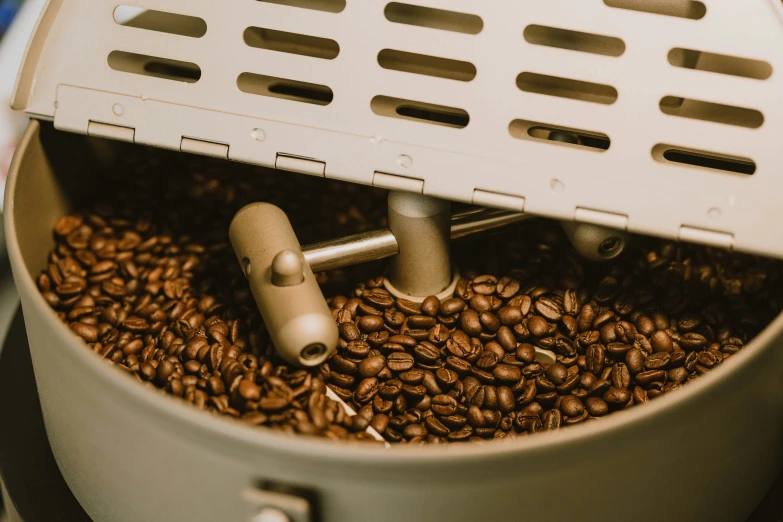 a coffee roaster in an automated roasting system