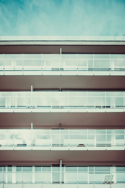 the windows and balconies on a building