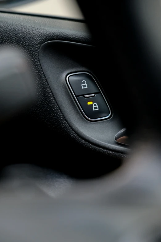 a car dashboard showing the center console and center console ons