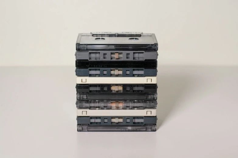 there is three stacked cds on top of each other