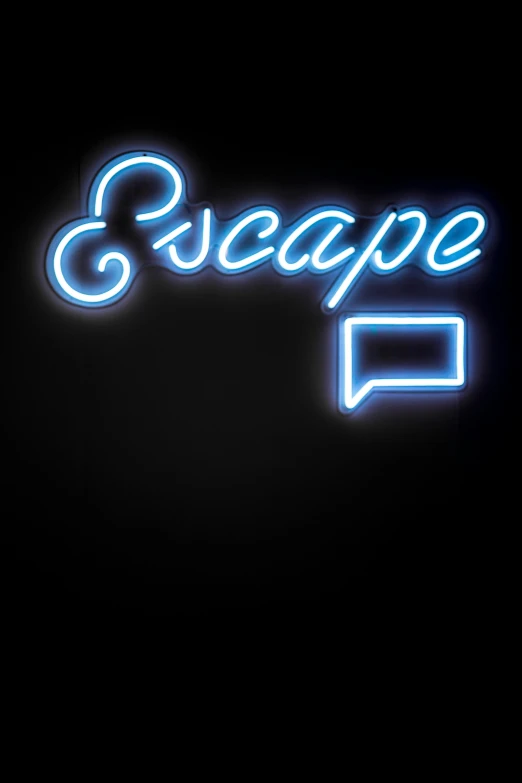 the word reseppe is spelled in blue illuminated neon letters