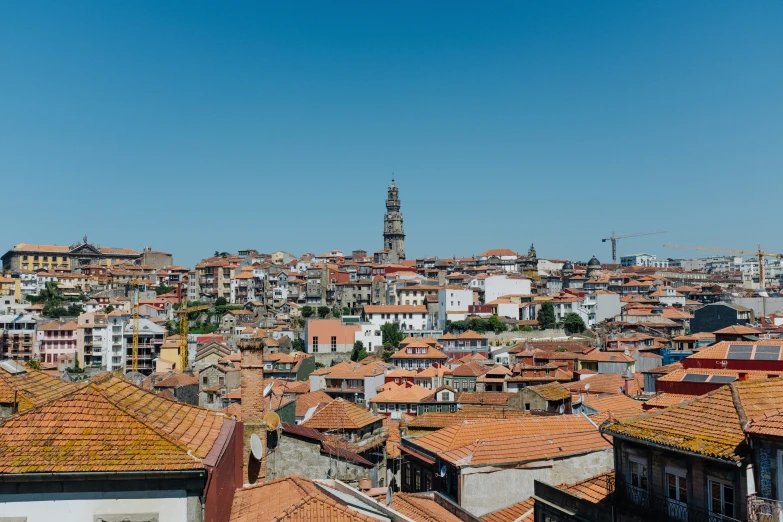 rooftops in the city with roofs covered in terracotta