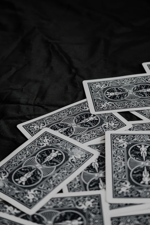the decks of an old fashion playing card set