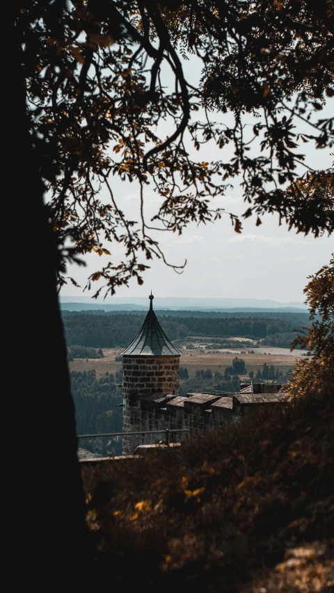 the large tower is made from wood