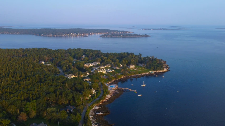 an aerial view of the beautiful ocean coast