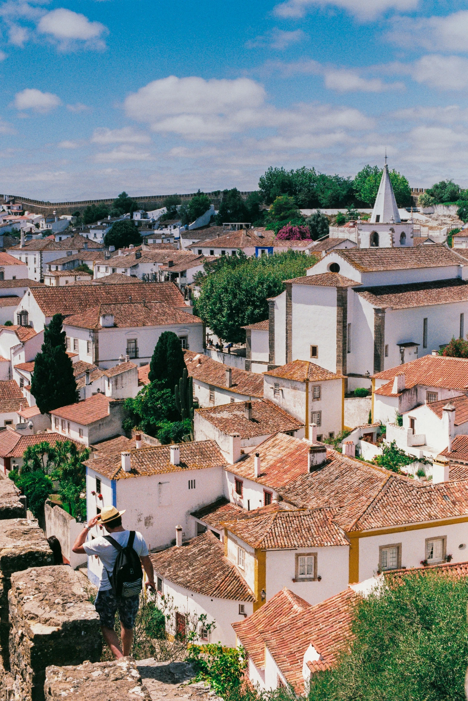 a city that has many brown and white buildings