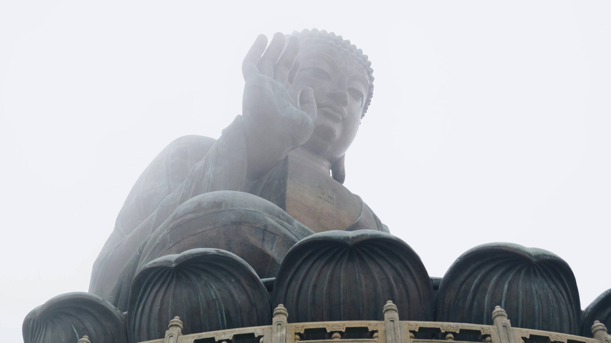 buddha statue in an ancient and interesting way