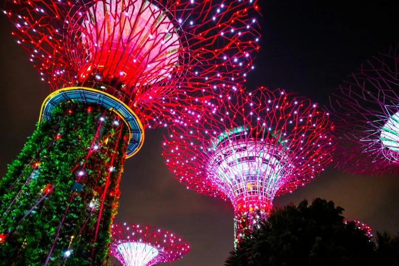 a po of the colorful lights of a carnival