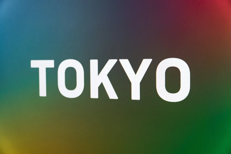tokyo is displayed with the word tokyo