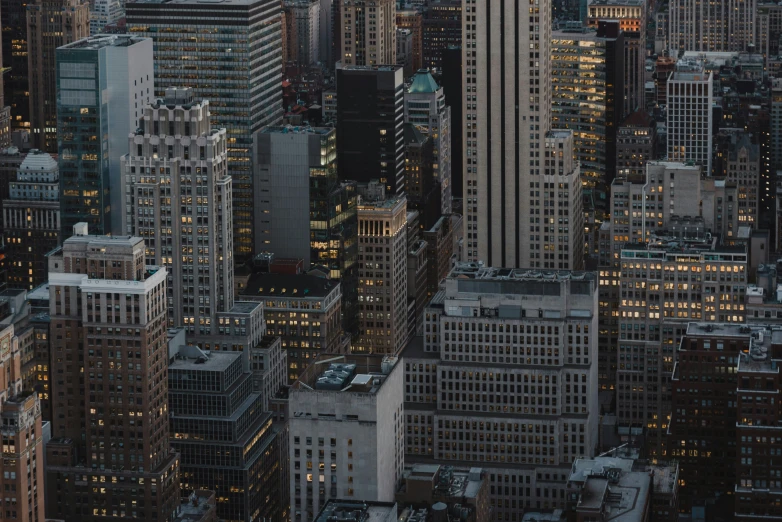 the view from the top of skyscrs in new york city