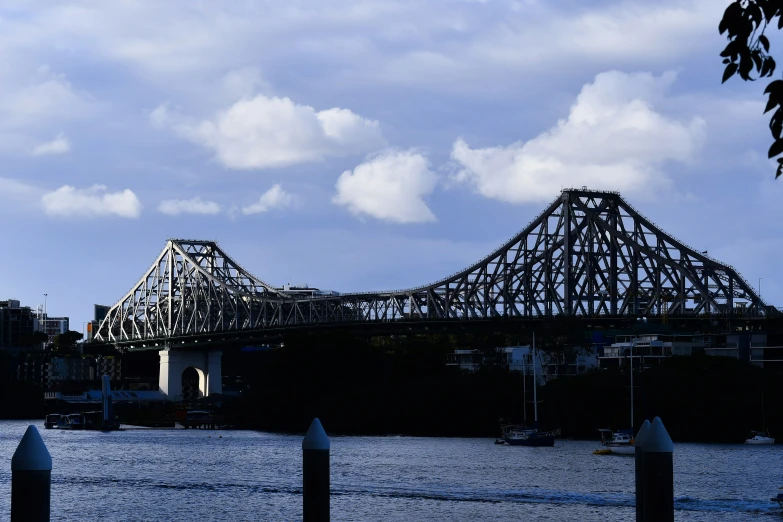 a bridge that looks like it was built over the water