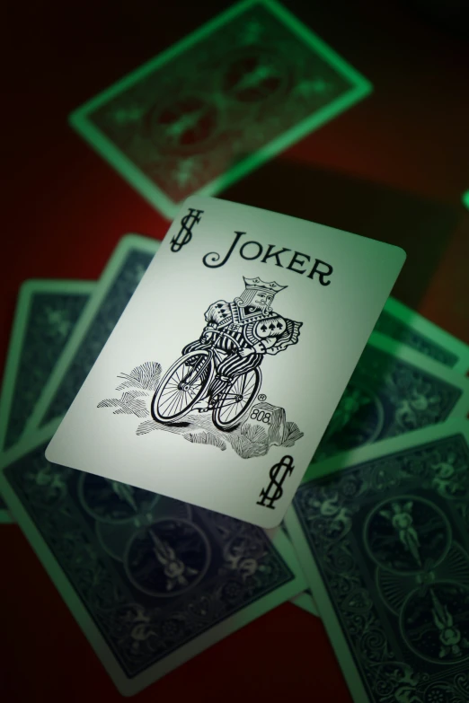 playing cards from joker that are displayed