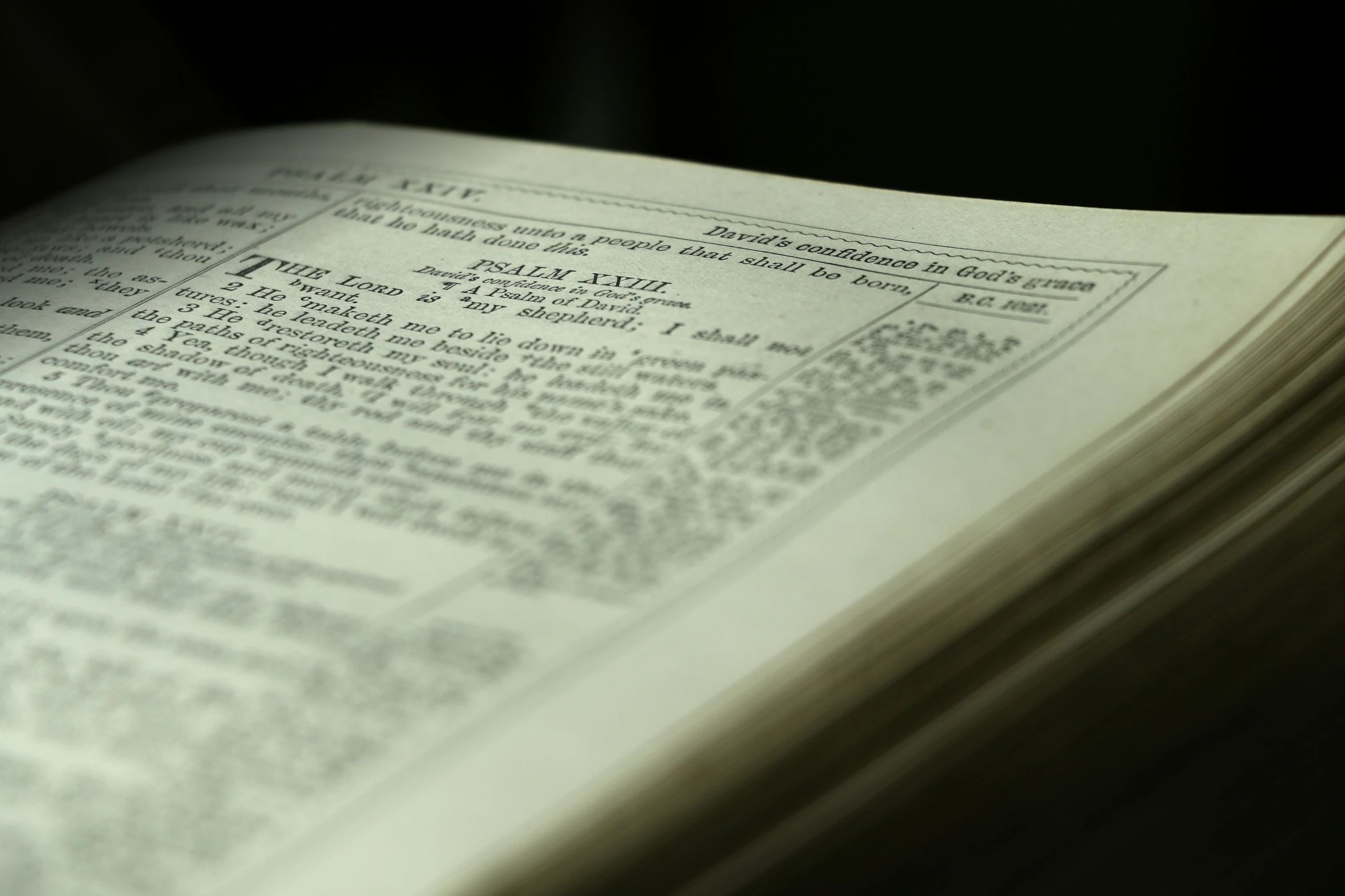 an open book is sitting on a desk