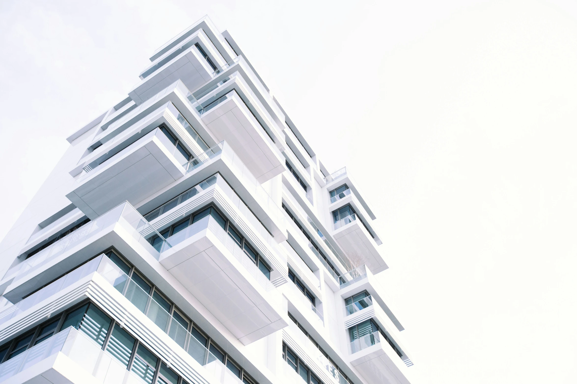 an abstract image of a building with windows