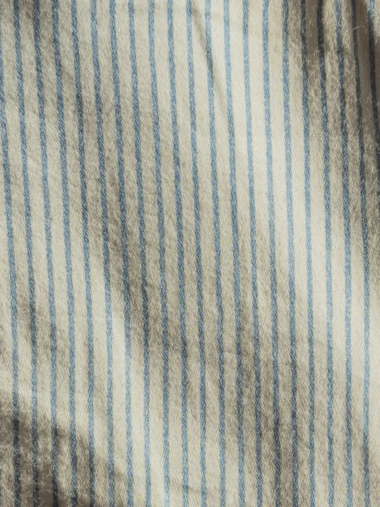 blue and white striped fabric with a dark stripe