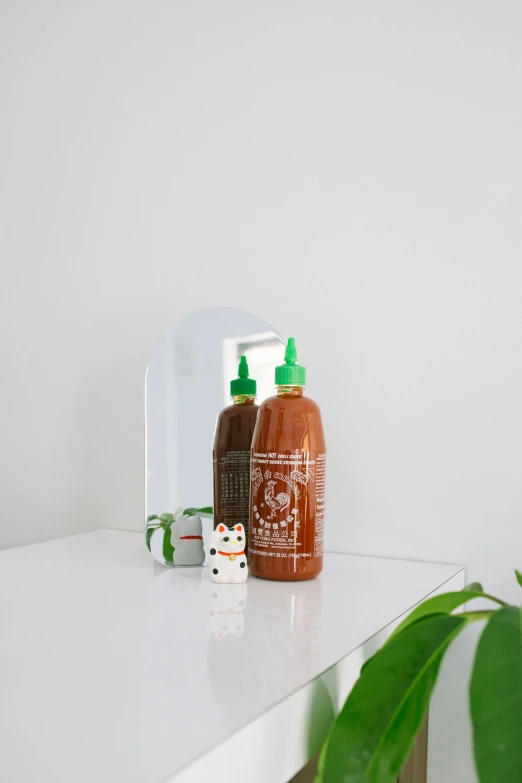 an image of a counter top with some products