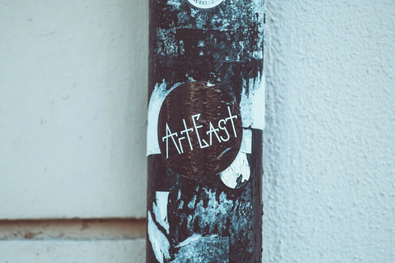 a skateboard has some graffiti on it