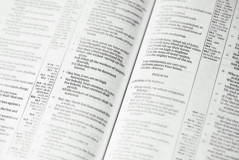 a close up of a book containing some text