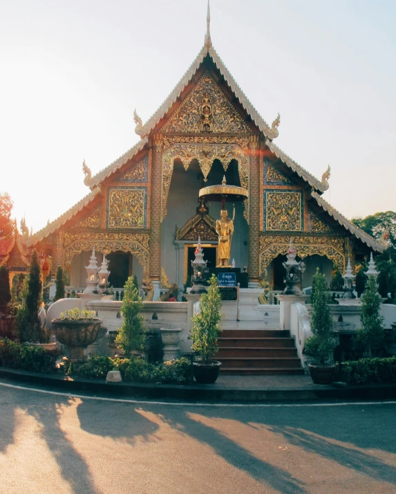 an image of a temple setting in the day